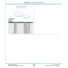 Verres de montre en verre de chimie