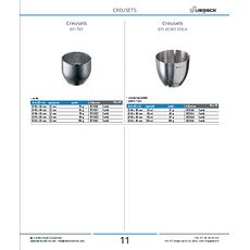 Creusets en acier inox
