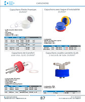 Capuchons avec bague d'inviolabilité