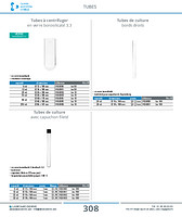 Tubes de culture avec capuchon fileté