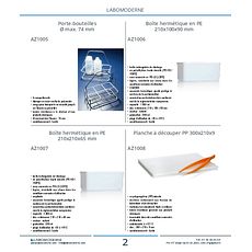 Planche à découper PP 300x210x9 