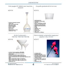 Poire à pipeter universelle rouge pour pipette Ø 35 à 10 mm