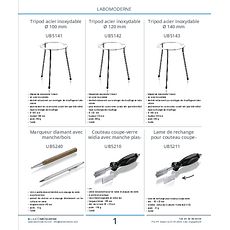 Lame de rechange pour couteau coupe-verre