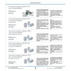 Comprimés catalyseurs KjTabs™ VCT pour méthode Kjeldahl